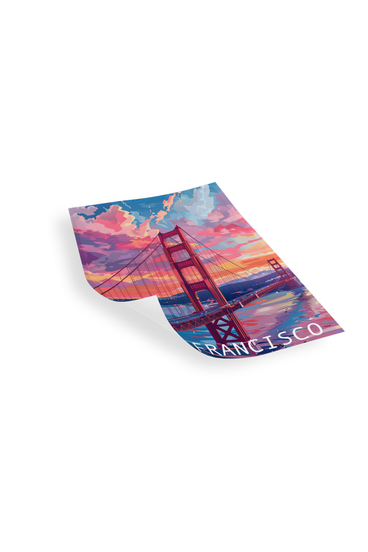 SAN FRANCISCO GOLDEN GATE - Bilderfolie für LED Rahmen