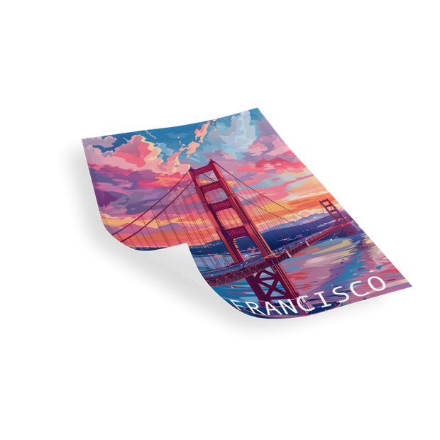 SAN FRANCISCO GOLDEN GATE - Bilderfolie für LED Rahmen