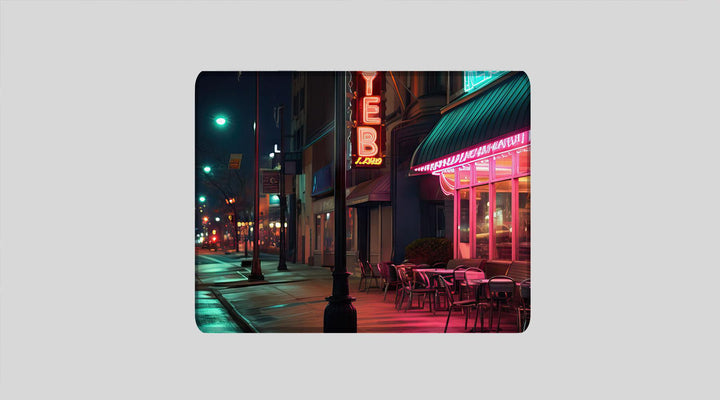 OLD DINER - City Design - XXL Gaming Mauspad