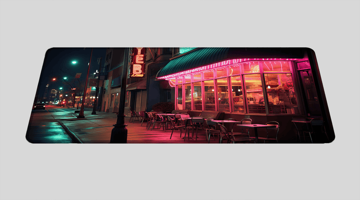 OLD DINER - City Design - XXL Gaming Mauspad