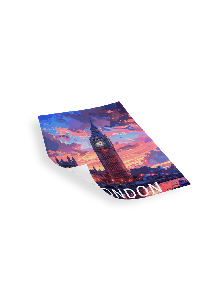 LONDON BIG BEN - Bilderfolie für LED Rahmen