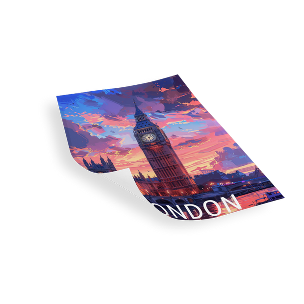 LONDON BIG BEN - Bilderfolie für LED Rahmen