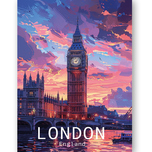 LONDON BIG BEN - Bilderfolie für LED Rahmen