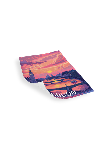 LONDON THEMSE - Bilderfolie für LED Rahmen