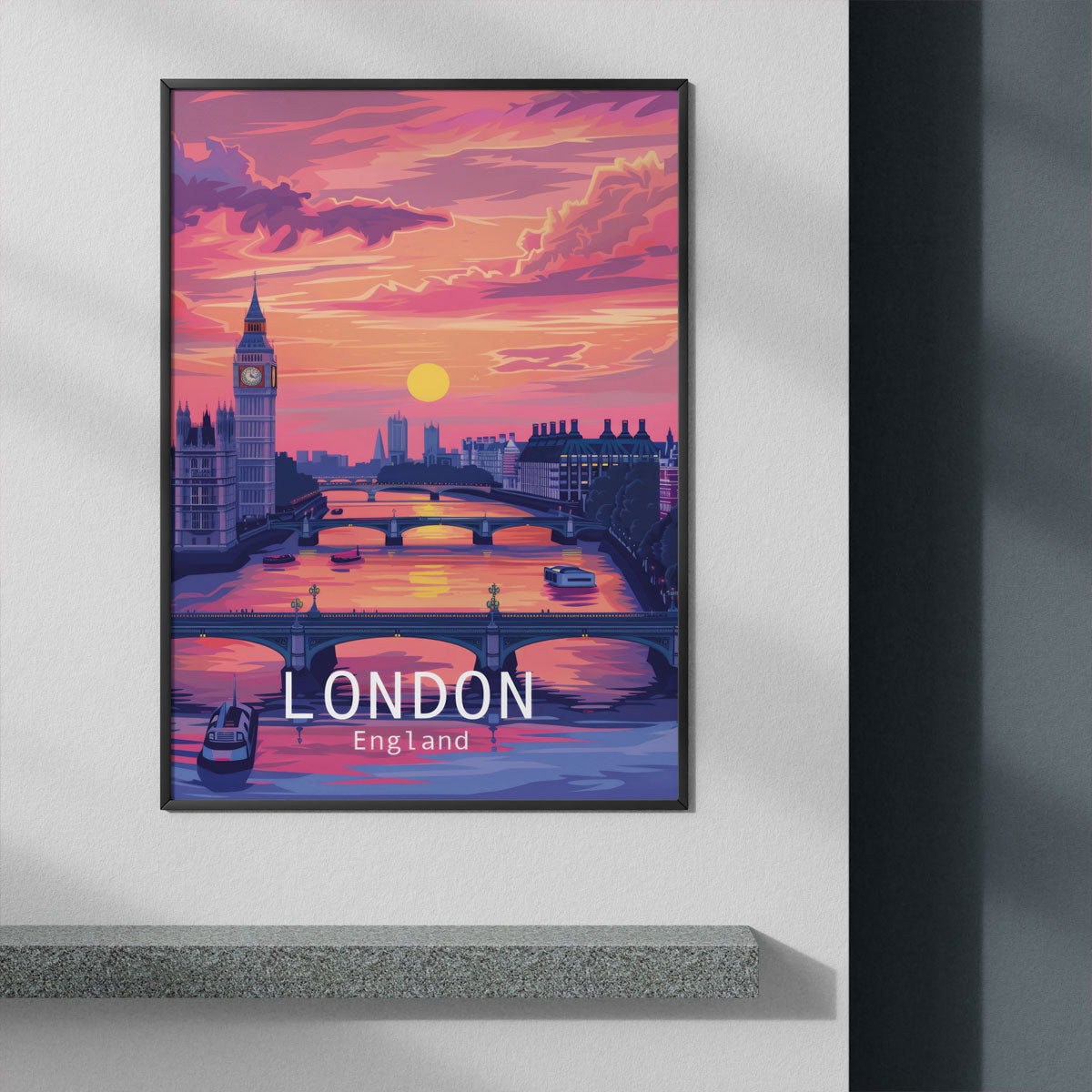 LONDON THEMSE - Deskyou Poster