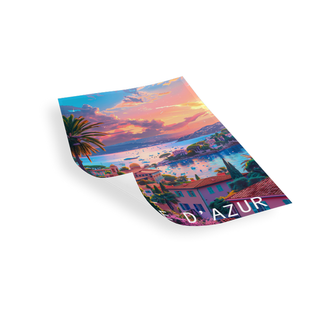 CÔTE D`AZUR - Bilderfolie für LED Rahmen