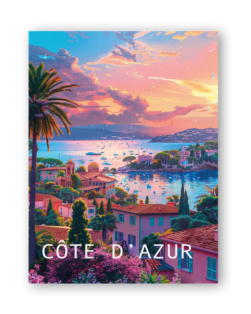 CÔTE D`AZUR - Bilderfolie für LED Rahmen