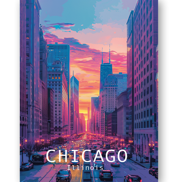 CHICAGO - Bilderfolie für LED Rahmen