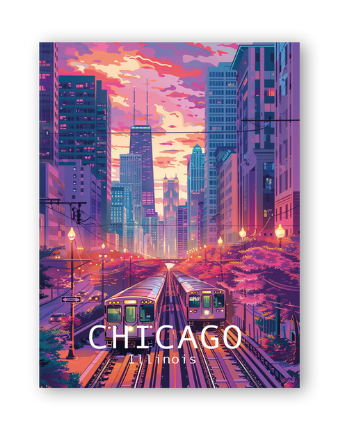 CHICAGO - Bilderfolie für LED Rahmen