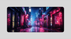 NEON LIGHT STREET - City Design - XXL Gaming Mauspad