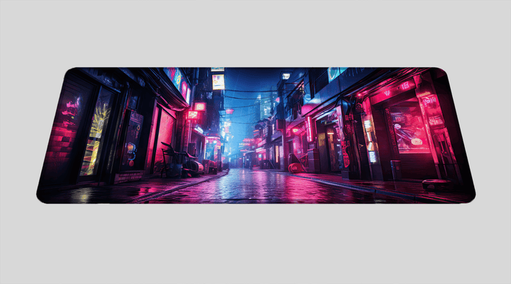 NEON LIGHT STREET - City Design - XXL Gaming Mauspad