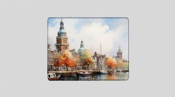 AMSTERDAM OIL PAINTING #2 - City Design - XXL Gaming Mauspad