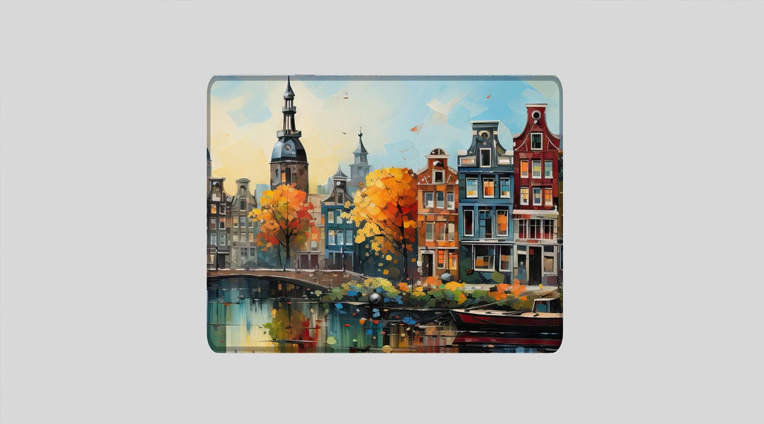 AMSTERDAM OIL PAINTING #3 - City Design - XXL Gaming Mauspad