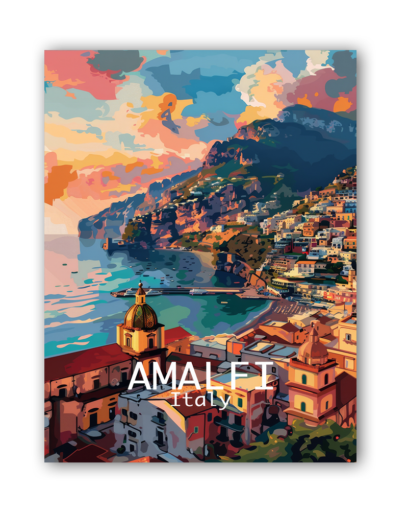 AMALFI COAST - Bilderfolie für LED Rahmen