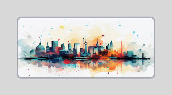 BERLIN SKYLINE - City Design - XXL Gaming Mauspad