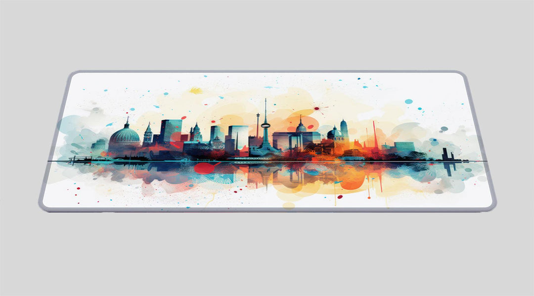 BERLIN SKYLINE - City Design - XXL Gaming Mauspad