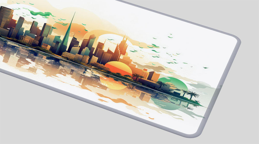 DUBAI SKYLINE - City Design - XXL Gaming Mauspad