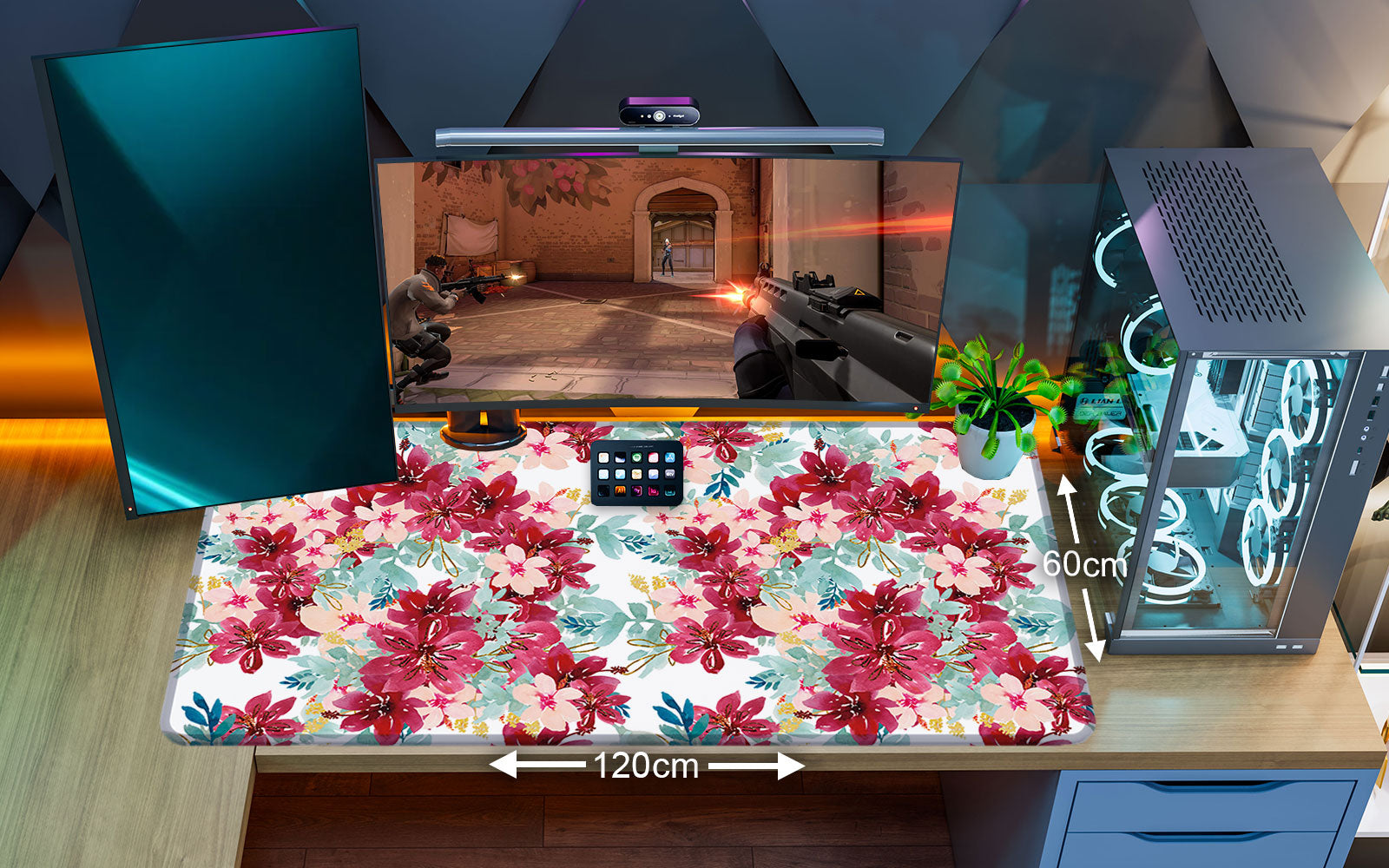 FLOWER PATTERN #6 - XXL Gaming Mauspad