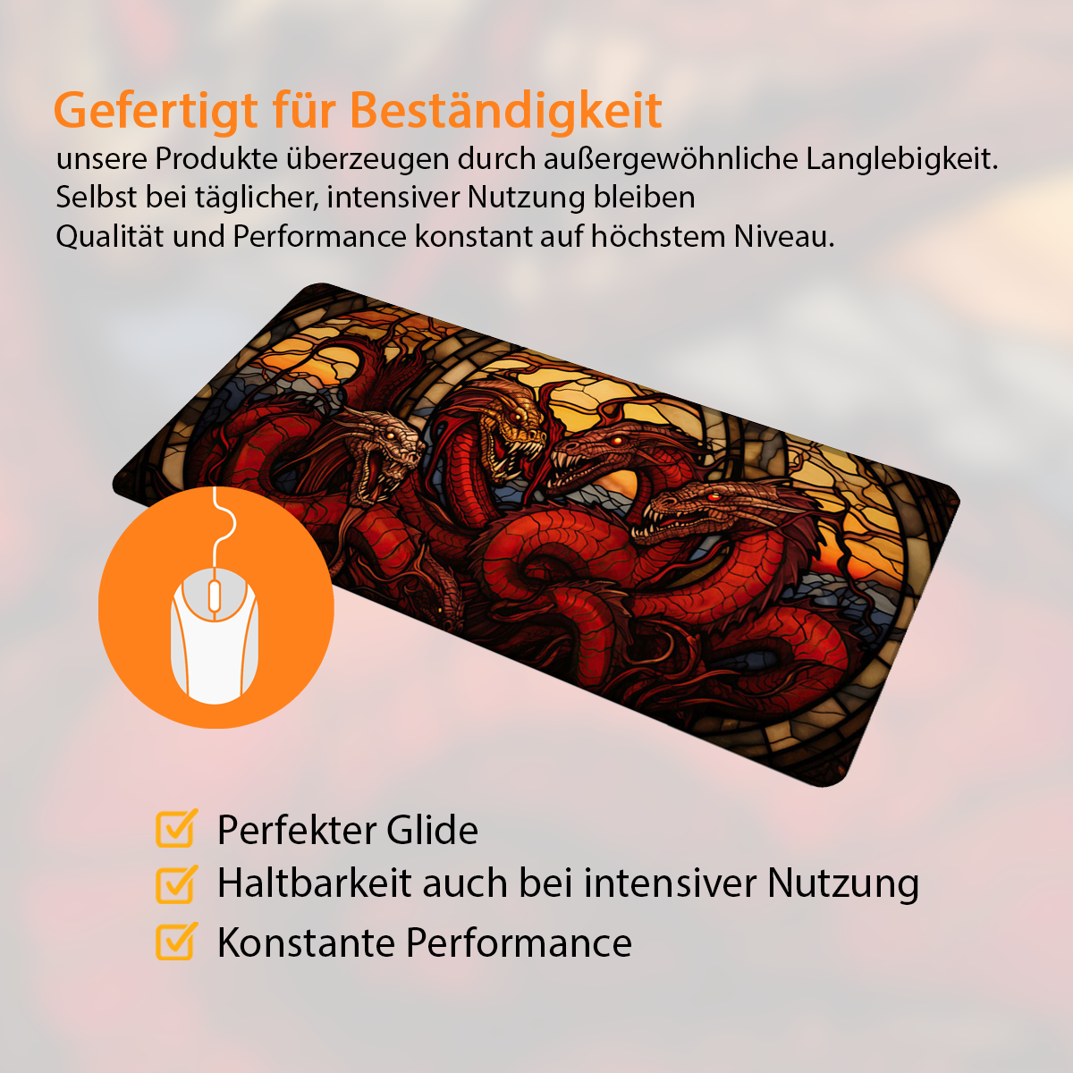 Hydra - Fantasy Design - XXL Gaming Mauspad