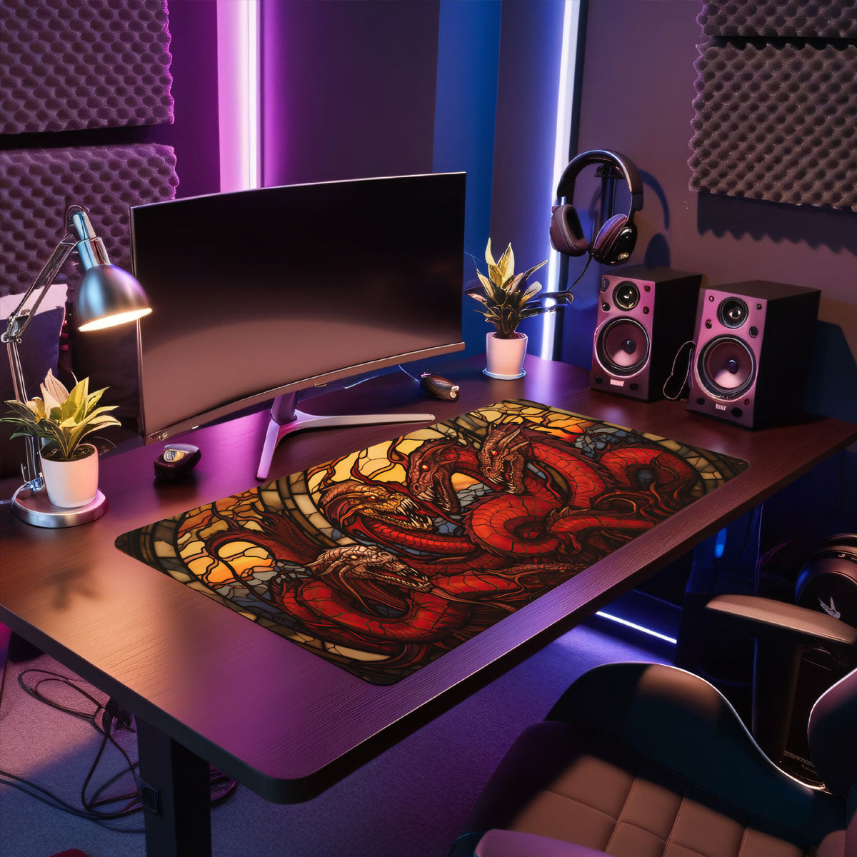 Hydra - Fantasy Design - XXL Gaming Mauspad