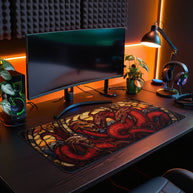 Hydra - Fantasy Design - XXL Gaming Mauspad