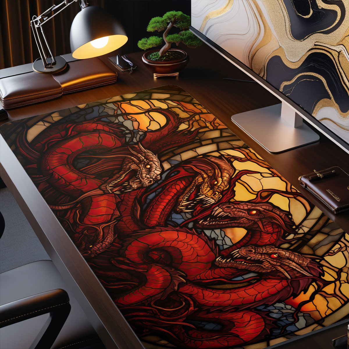 Hydra - Fantasy Design - XXL Gaming Mauspad