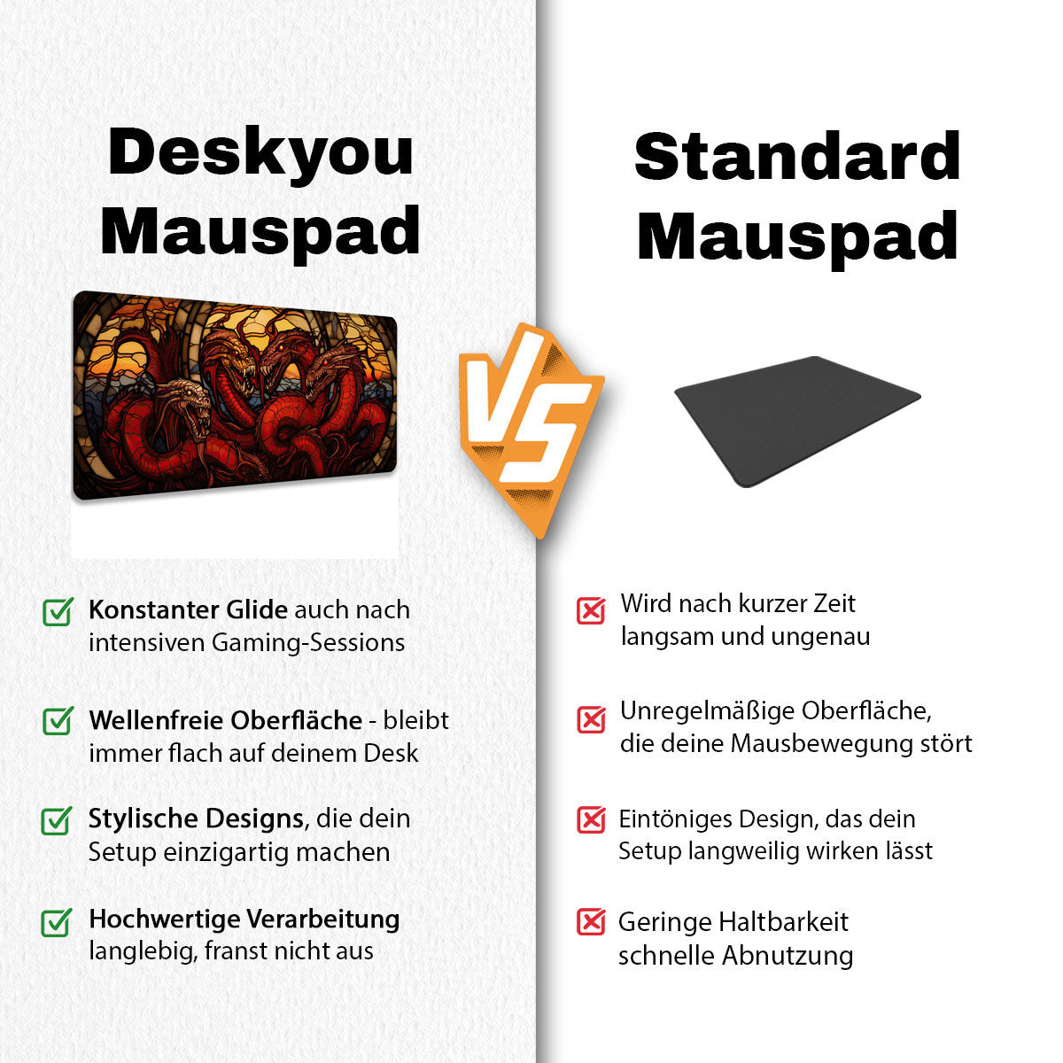 Hydra - Fantasy Design - XXL Gaming Mauspad