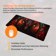 Demon King - Fantasy Design - XXL Gaming Mauspad