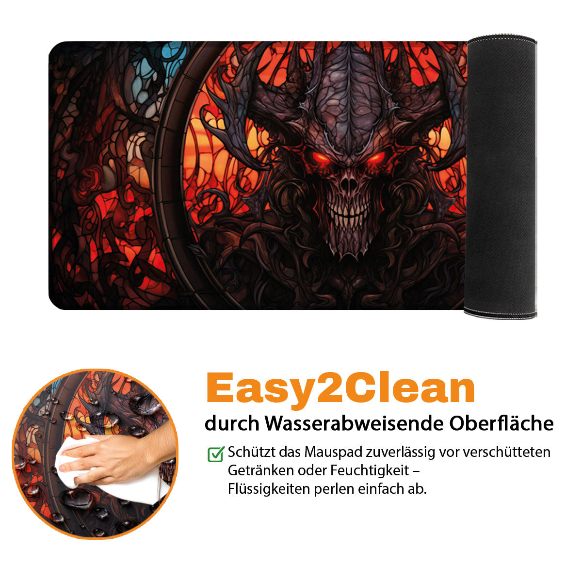Demon King - Fantasy Design - XXL Gaming Mauspad