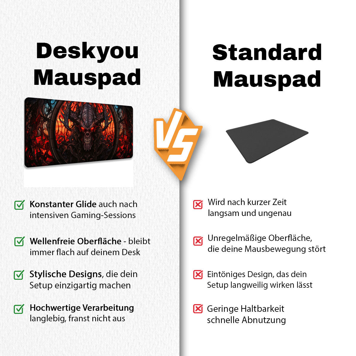 Demon King - Fantasy Design - XXL Gaming Mauspad