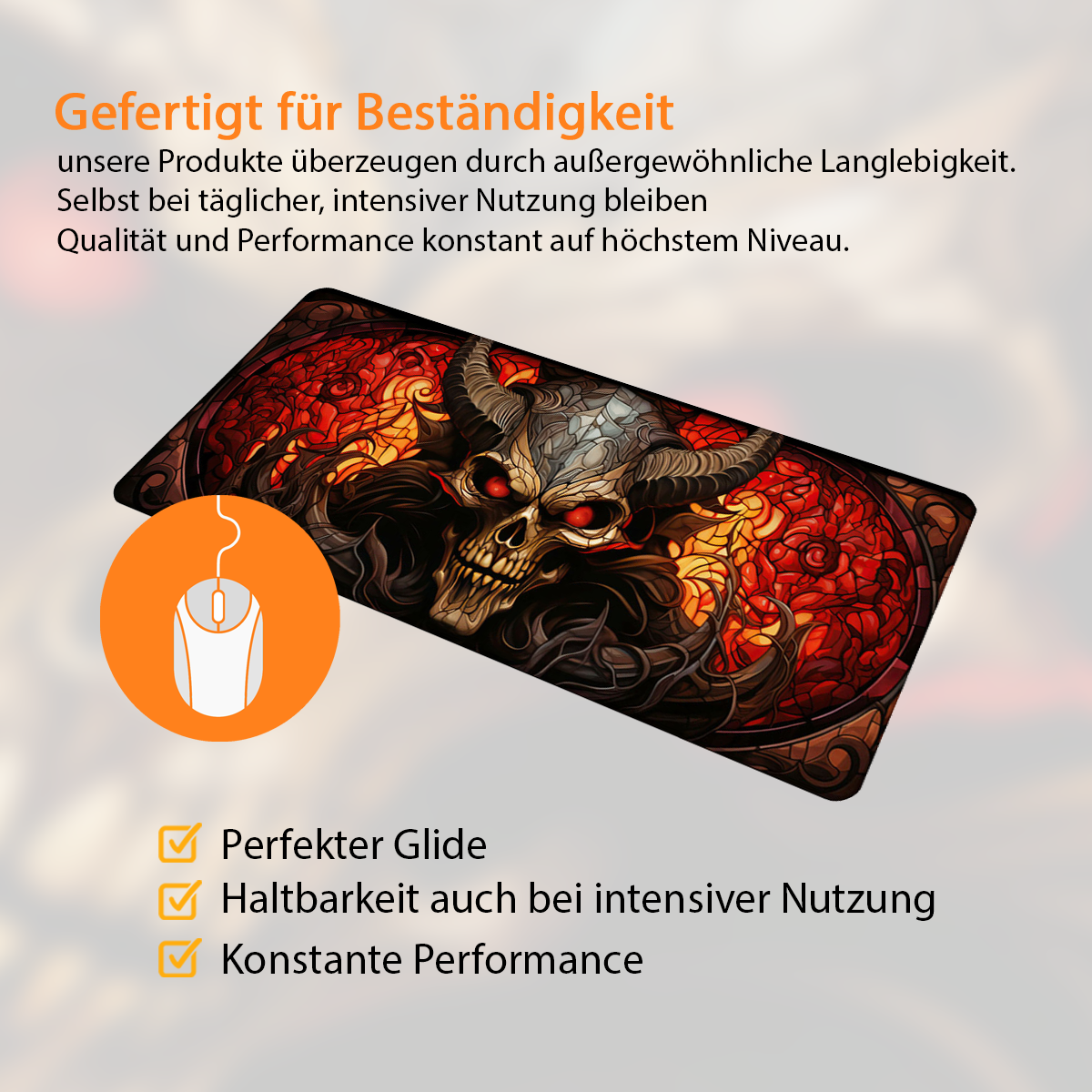 King of Hell - Fantasy Design - XXL Gaming Mauspad