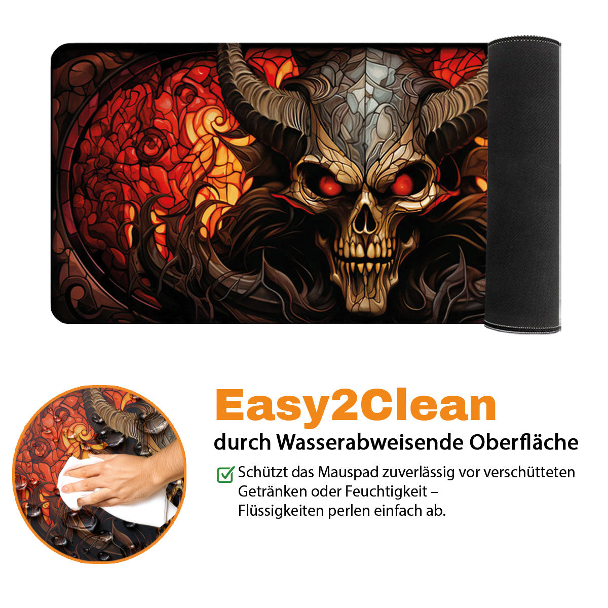 King of Hell - Fantasy Design - XXL Gaming Mauspad