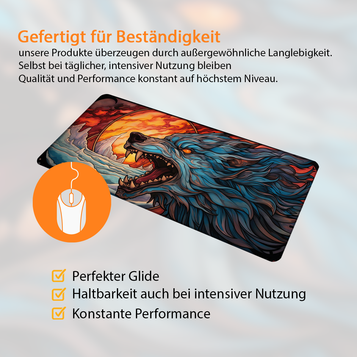 Predator - Fantasy Design - XXL Gaming Mauspad