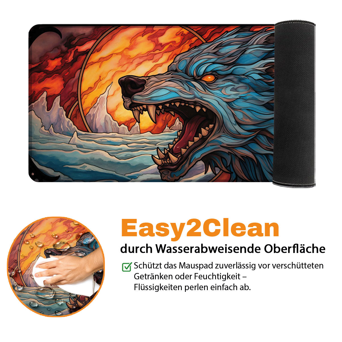 Predator - Fantasy Design - XXL Gaming Mauspad