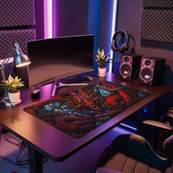 Purple Dragon - Fantasy Design - XXL Gaming Mauspad