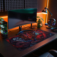 Purple Dragon - Fantasy Design - XXL Gaming Mauspad