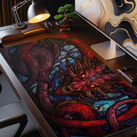 Purple Dragon - Fantasy Design - XXL Gaming Mauspad