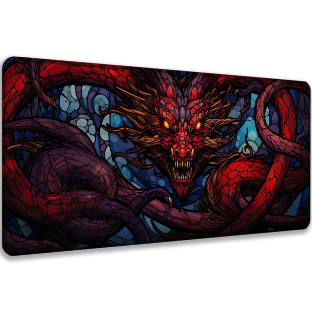 Purple Dragon - Fantasy Design - XXL Gaming Mauspad