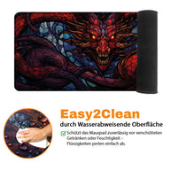 Purple Dragon - Fantasy Design - XXL Gaming Mauspad