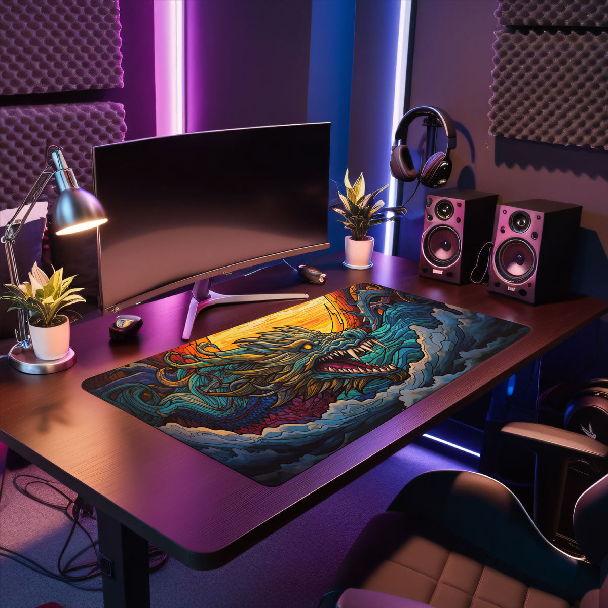 World Serpent - Fantasy Design - XXL Gaming Mauspad