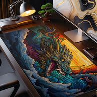 World Serpent - Fantasy Design - XXL Gaming Mauspad