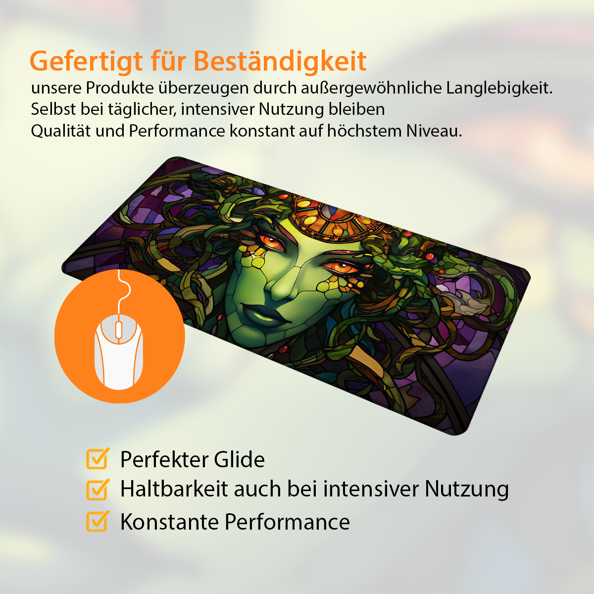 Medusa - Fantasy Design - XXL Gaming Mauspad