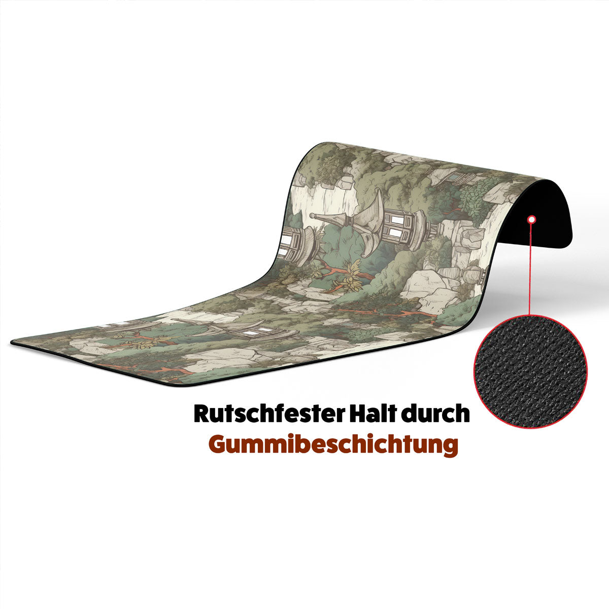 GREEN GARDEN - Japan Design - XXL Gaming Mauspad