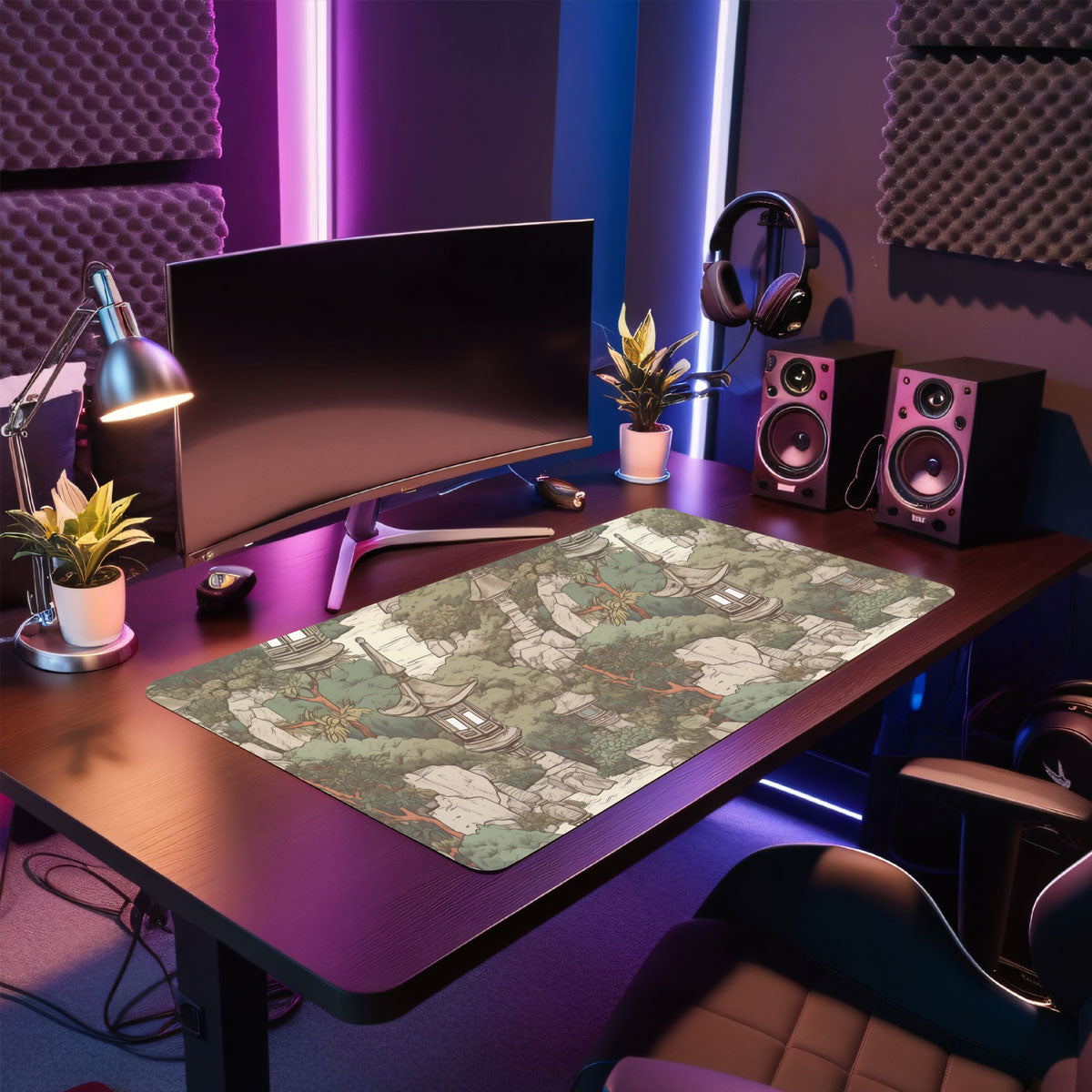 GREEN GARDEN - Japan Design - XXL Gaming Mauspad