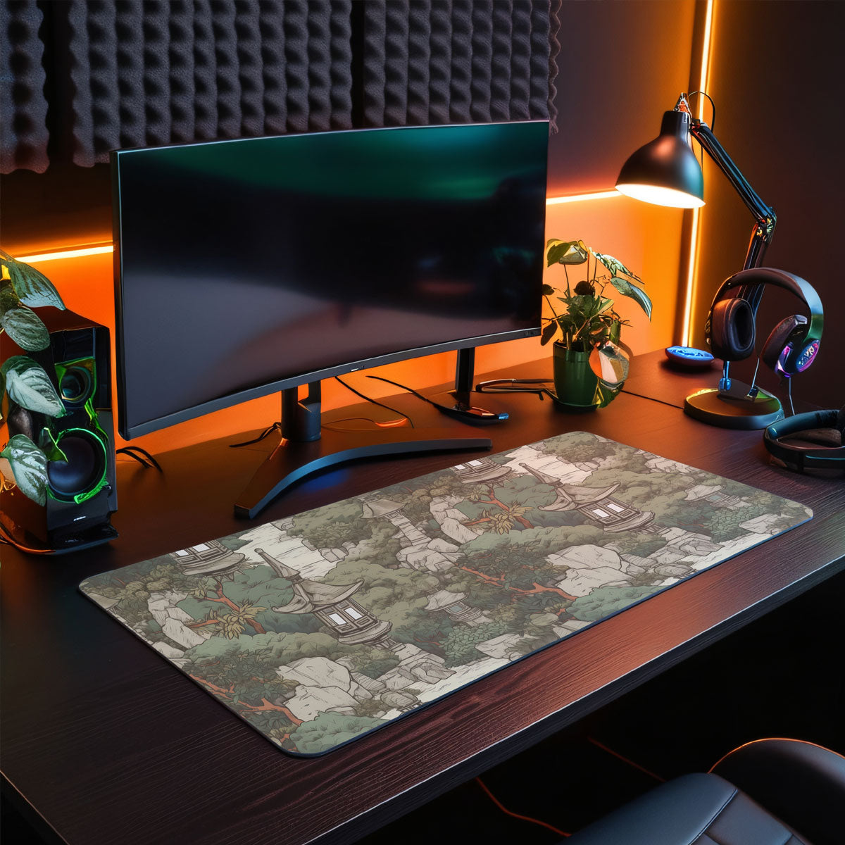 GREEN GARDEN - Japan Design - XXL Gaming Mauspad