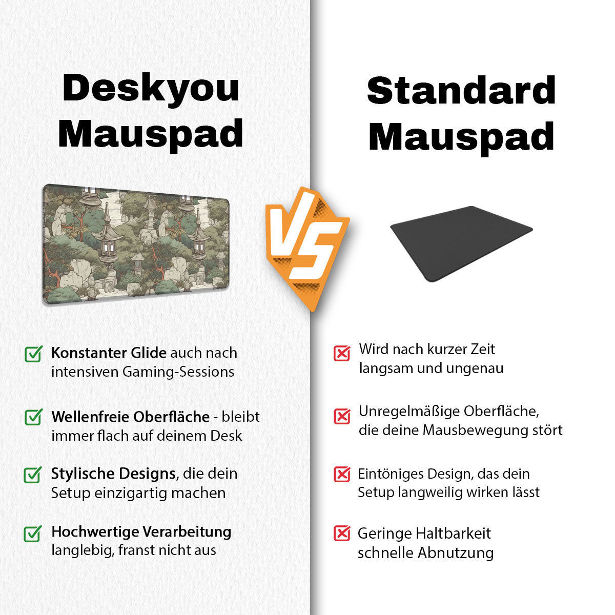 GREEN GARDEN - Japan Design - XXL Gaming Mauspad