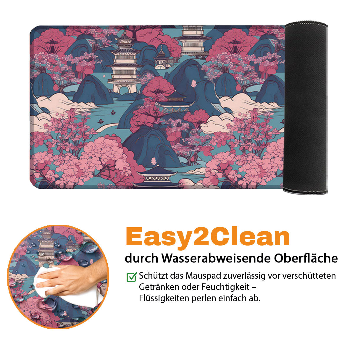 HARMONIC VILLAGE - Japan Design - XXL Gaming Mauspad