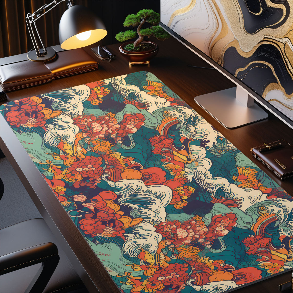 JAPANESE WAVES - XXL Gaming Mauspad