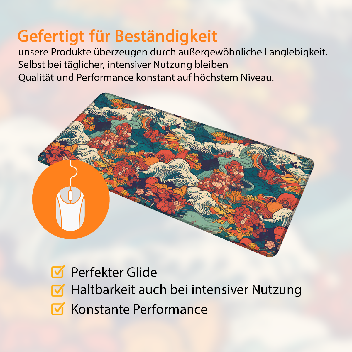 JAPANESE WAVES - XXL Gaming Mauspad