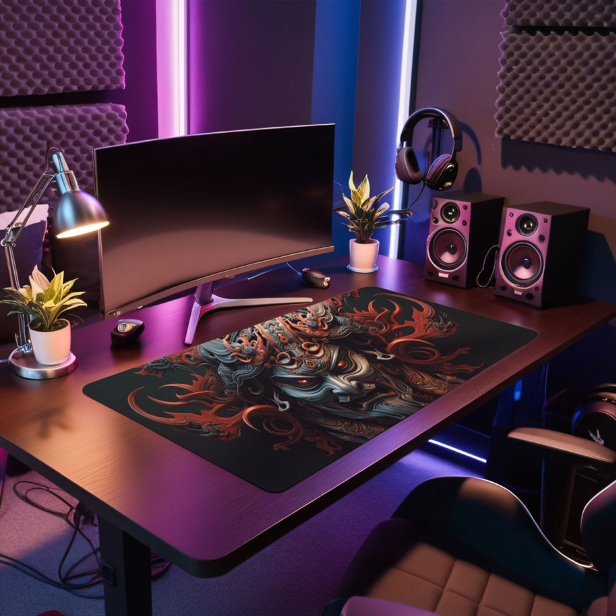 DARK SAMURAI - Japan Design - XXL Gaming Mauspad